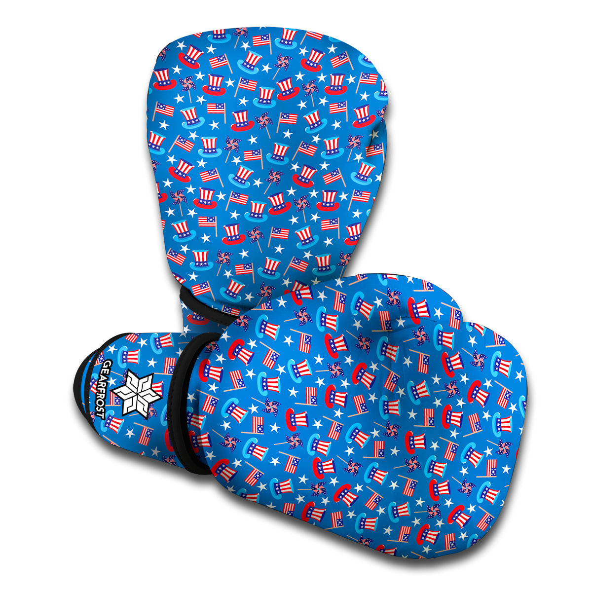 American Independence Day Pattern Print Boxing Gloves