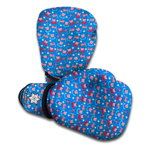 American Independence Day Pattern Print Boxing Gloves