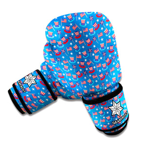 American Independence Day Pattern Print Boxing Gloves