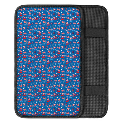 American Independence Day Pattern Print Car Center Console Cover