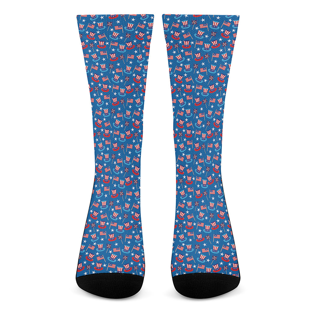 American Independence Day Pattern Print Crew Socks