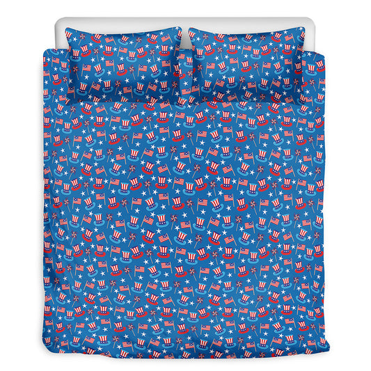 American Independence Day Pattern Print Duvet Cover Bedding Set