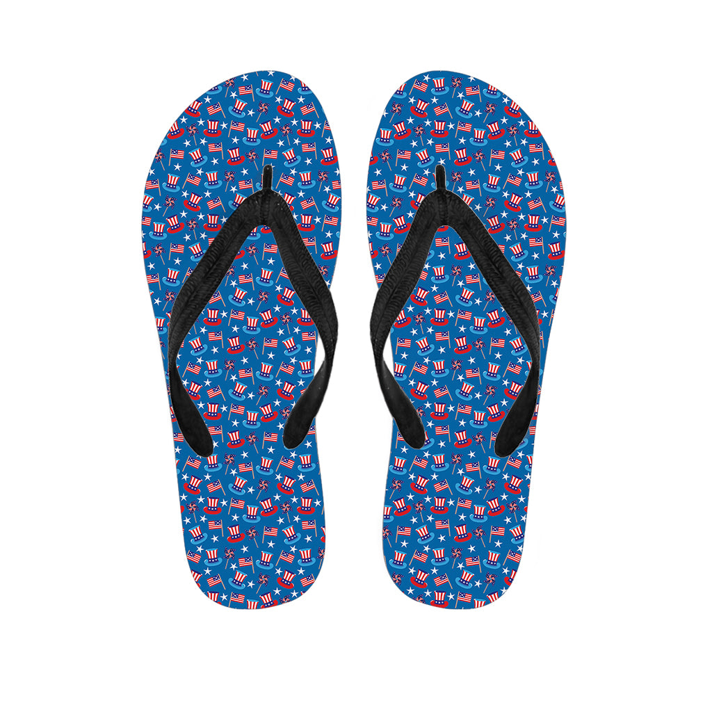 American Independence Day Pattern Print Flip Flops