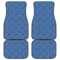American Independence Day Pattern Print Front and Back Car Floor Mats