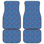 American Independence Day Pattern Print Front and Back Car Floor Mats