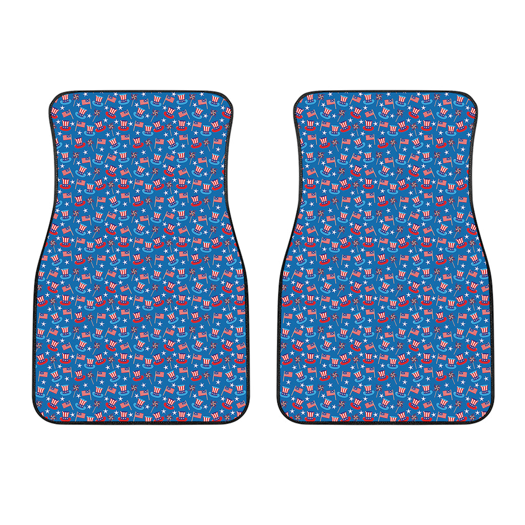 American Independence Day Pattern Print Front Car Floor Mats