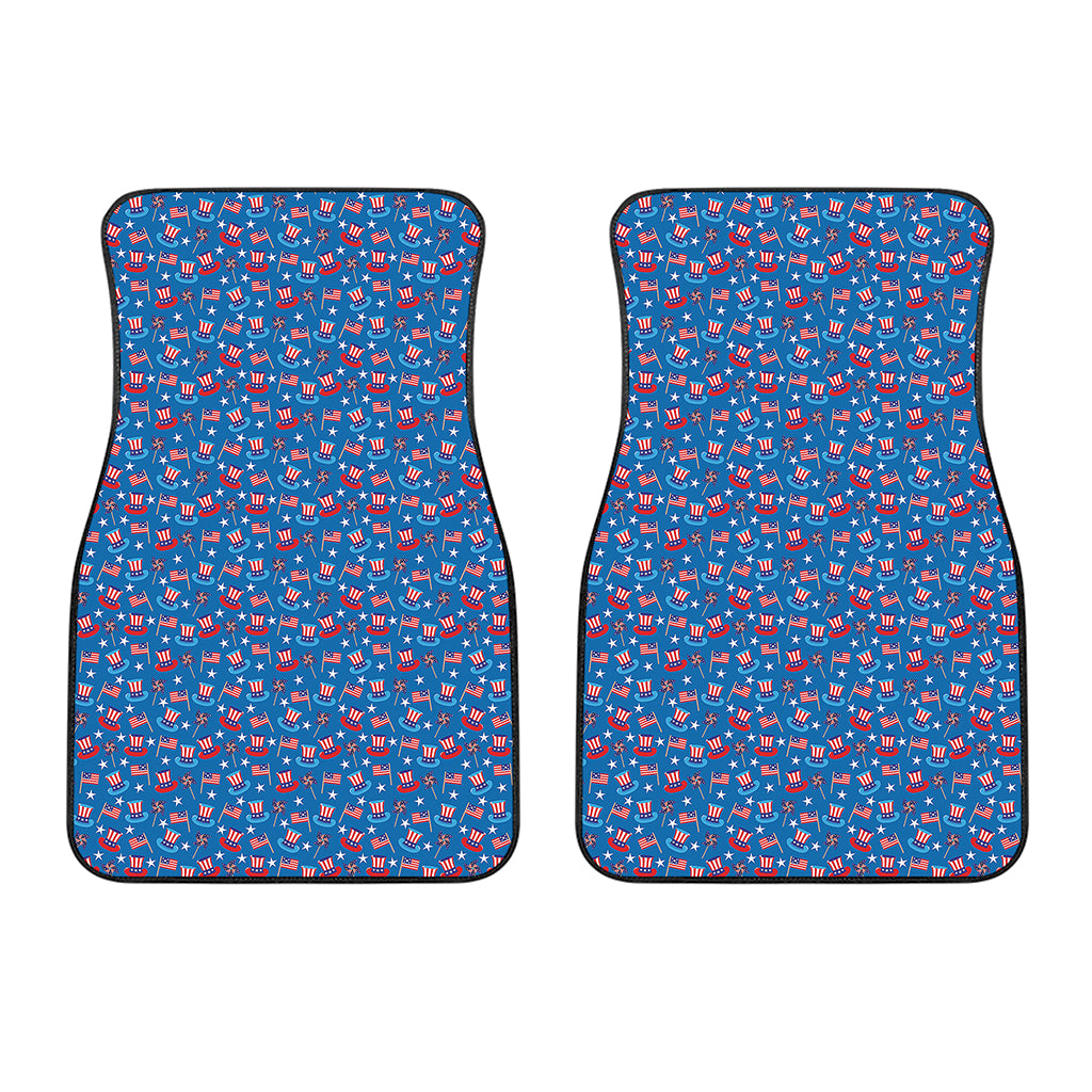 American Independence Day Pattern Print Front Car Floor Mats