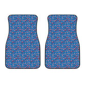 American Independence Day Pattern Print Front Car Floor Mats