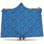 American Independence Day Pattern Print Hooded Blanket