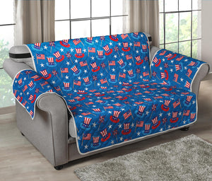 American Independence Day Pattern Print Loveseat Protector