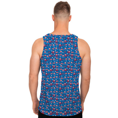 American Independence Day Pattern Print Men's Tank Top