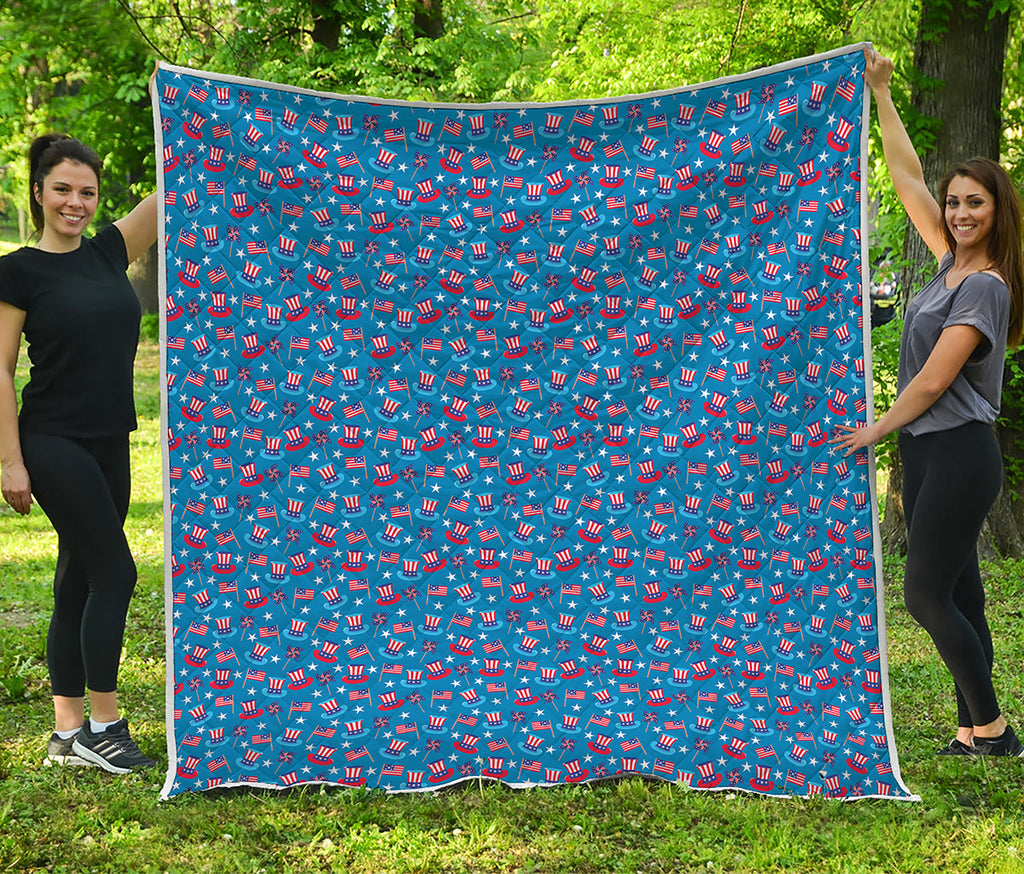 American Independence Day Pattern Print Quilt