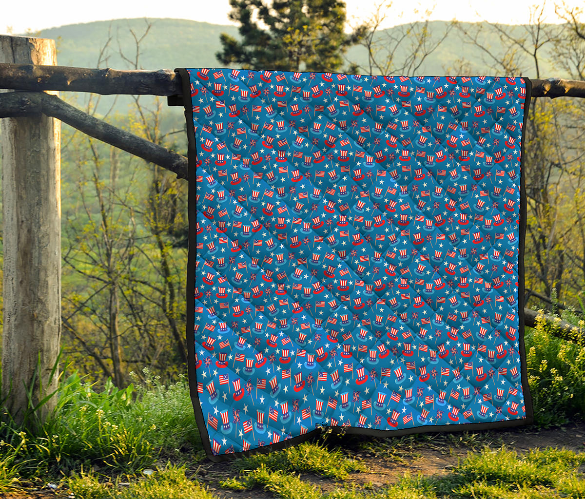 American Independence Day Pattern Print Quilt