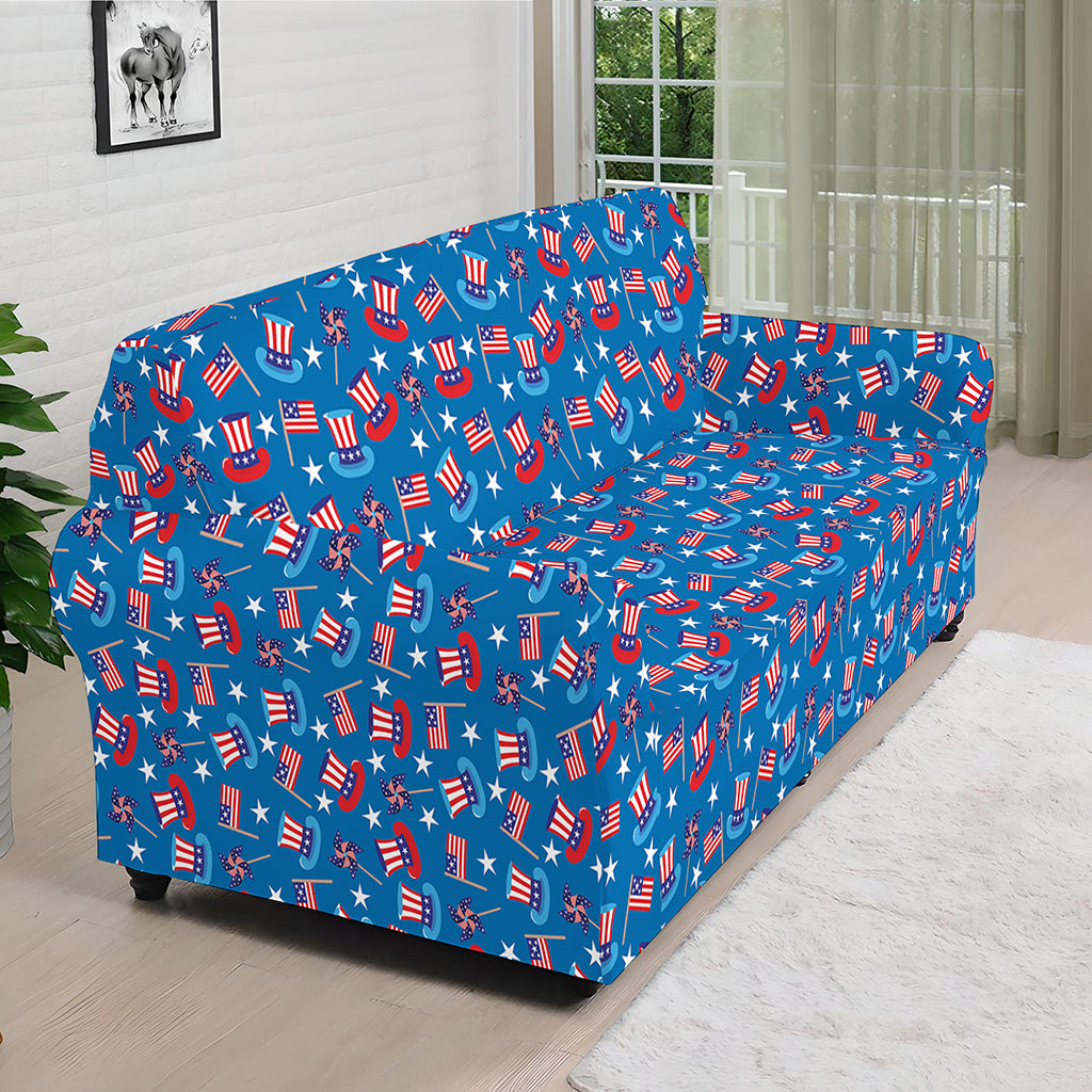 American Independence Day Pattern Print Sofa Cover