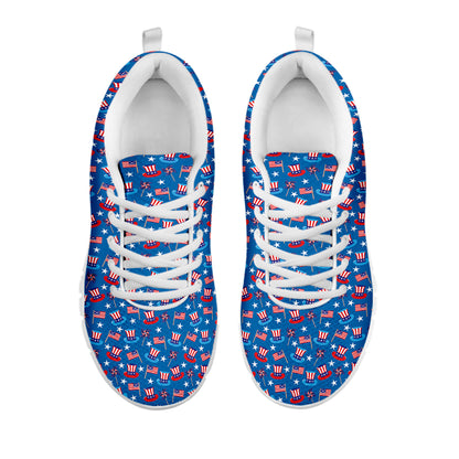 American Independence Day Pattern Print White Sneakers