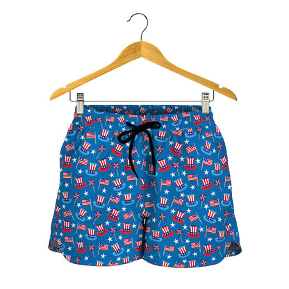 American Independence Day Pattern Print Women's Shorts