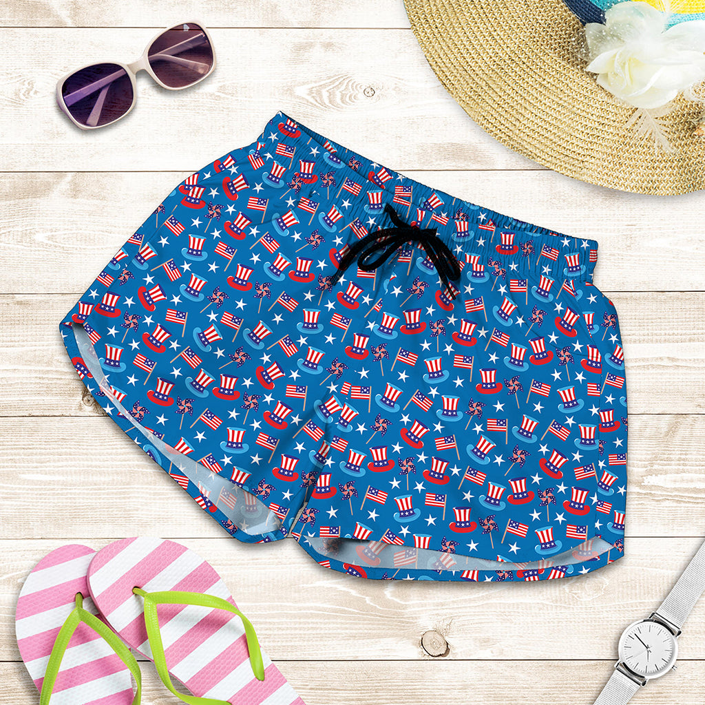 American Independence Day Pattern Print Women's Shorts