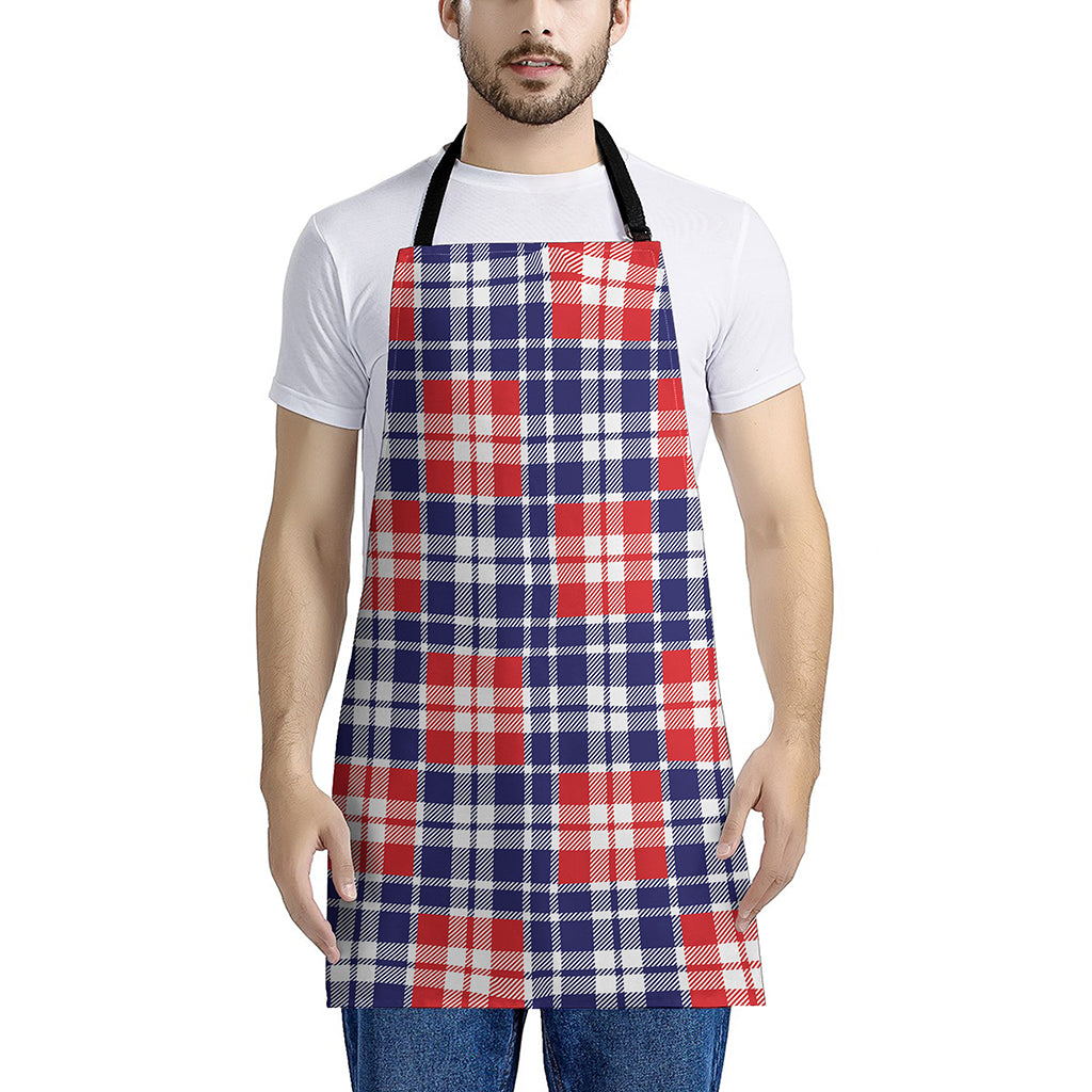 American Independence Day Plaid Print Apron