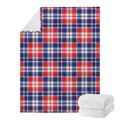 American Independence Day Plaid Print Blanket
