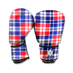 American Independence Day Plaid Print Boxing Gloves