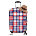 American Independence Day Plaid Print Luggage Cover