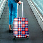 American Independence Day Plaid Print Luggage Cover