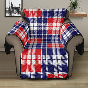 American Independence Day Plaid Print Recliner Protector