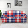 American Independence Day Plaid Print Sofa Cover