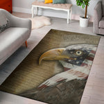 American Land Of Liberty Print Area Rug