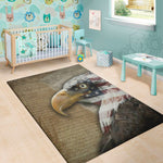 American Land Of Liberty Print Area Rug