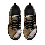 American Land Of Liberty Print Black Sneakers