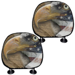 American Land Of Liberty Print Car Headrest Covers