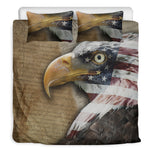 American Land Of Liberty Print Duvet Cover Bedding Set