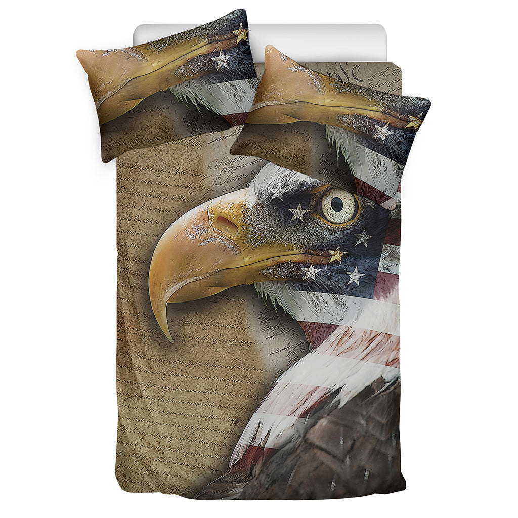 American Land Of Liberty Print Duvet Cover Bedding Set