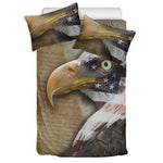 American Land Of Liberty Print Duvet Cover Bedding Set