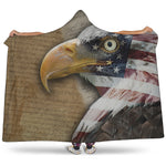 American Land Of Liberty Print Hooded Blanket
