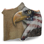 American Land Of Liberty Print Hooded Blanket