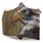 American Land Of Liberty Print Hooded Blanket