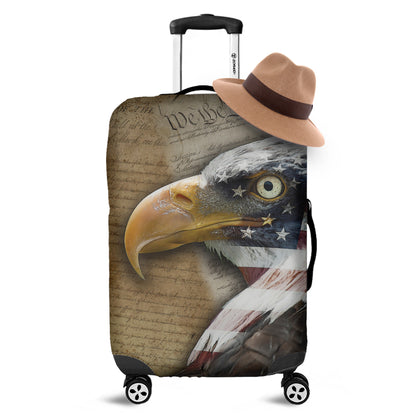 American Land Of Liberty Print Luggage Cover