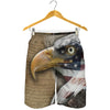 American Land Of Liberty Print Men's Shorts