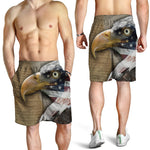 American Land Of Liberty Print Men's Shorts