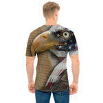 American Land Of Liberty Print Men's T-Shirt