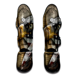 American Land Of Liberty Print Muay Thai Shin Guard