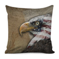 American Land Of Liberty Print Pillow Cover