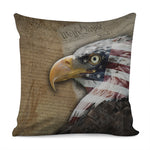 American Land Of Liberty Print Pillow Cover