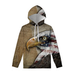 American Land Of Liberty Print Pullover Hoodie