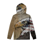 American Land Of Liberty Print Pullover Hoodie