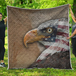 American Land Of Liberty Print Quilt