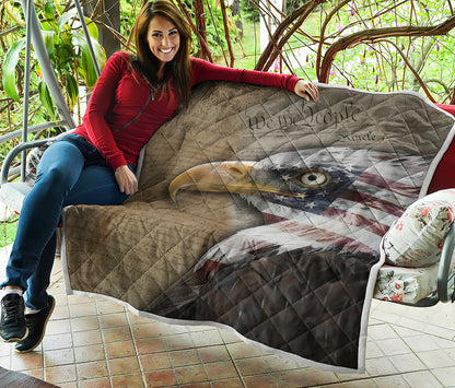 American Land Of Liberty Print Quilt