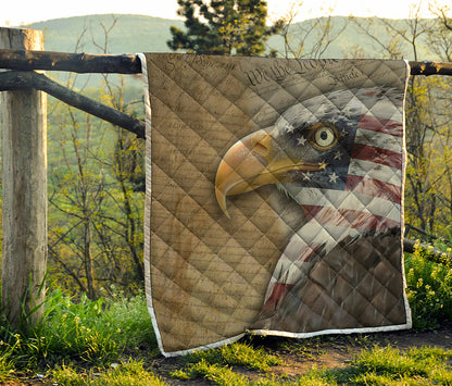 American Land Of Liberty Print Quilt